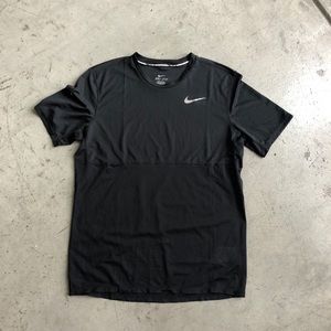 Nike Dri Fit Running Shirt Black Mens Sz M